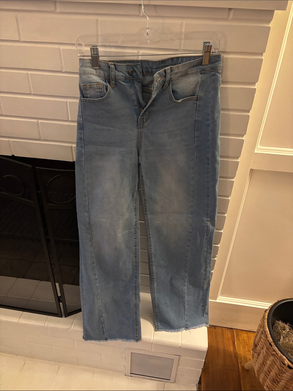 Light Blue Women’s Straight-Leg Jeans
